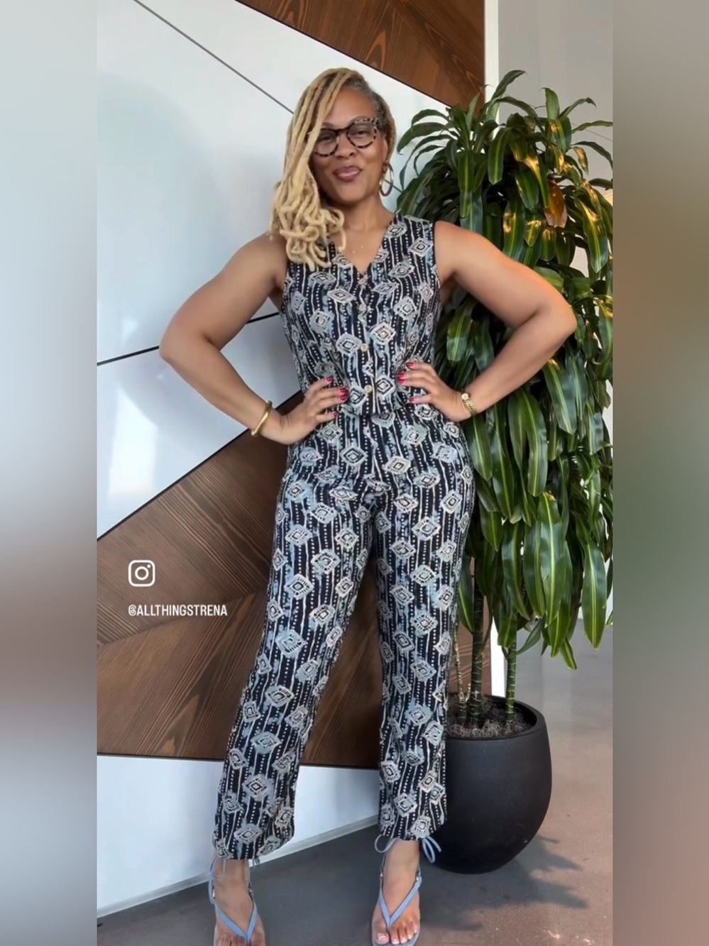 Vintage Statement Pants Set